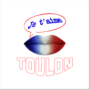 JE TAIME FRENCH KISS TOULON Posters and Art